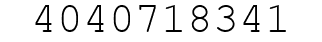 Number 4040718341.