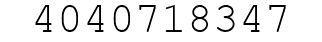 Number 4040718347.