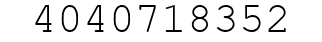Number 4040718352.