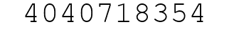 Number 4040718354.