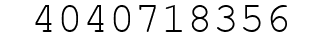 Number 4040718356.