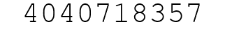 Number 4040718357.