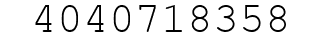 Number 4040718358.