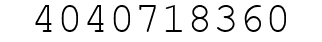 Number 4040718360.