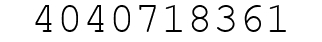 Number 4040718361.