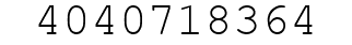 Number 4040718364.
