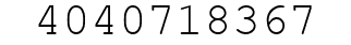 Number 4040718367.