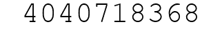 Number 4040718368.