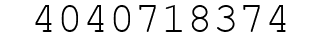 Number 4040718374.
