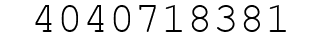 Number 4040718381.