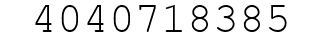 Number 4040718385.
