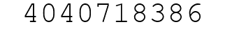 Number 4040718386.