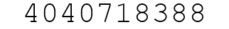 Number 4040718388.