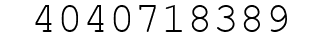 Number 4040718389.