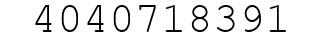 Number 4040718391.