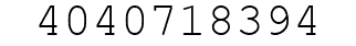 Number 4040718394.