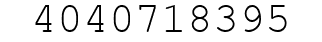 Number 4040718395.