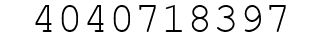Number 4040718397.
