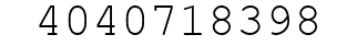 Number 4040718398.