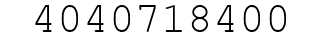 Number 4040718400.