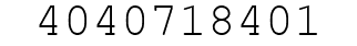 Number 4040718401.