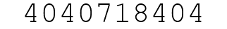 Number 4040718404.