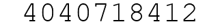 Number 4040718412.