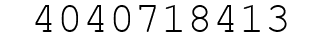 Number 4040718413.