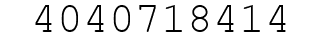 Number 4040718414.