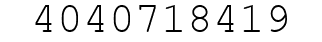 Number 4040718419.