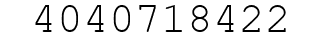 Number 4040718422.