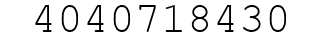 Number 4040718430.