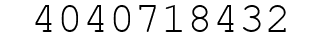 Number 4040718432.