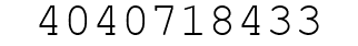 Number 4040718433.