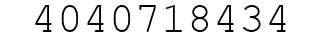 Number 4040718434.
