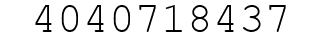 Number 4040718437.