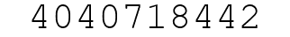 Number 4040718442.