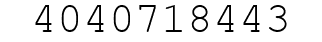 Number 4040718443.