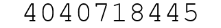 Number 4040718445.