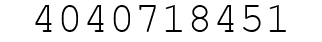 Number 4040718451.