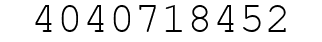 Number 4040718452.