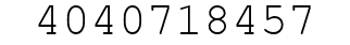 Number 4040718457.