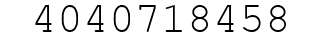 Number 4040718458.