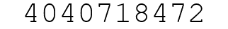 Number 4040718472.