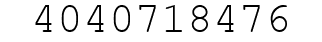 Number 4040718476.
