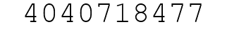 Number 4040718477.