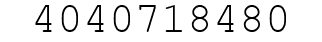 Number 4040718480.