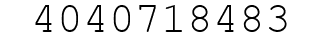 Number 4040718483.