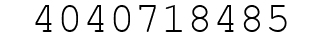Number 4040718485.