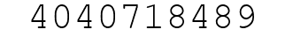 Number 4040718489.